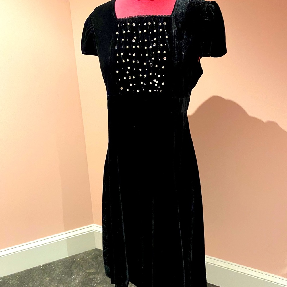 Disorderly Kids Velvet pearl dress